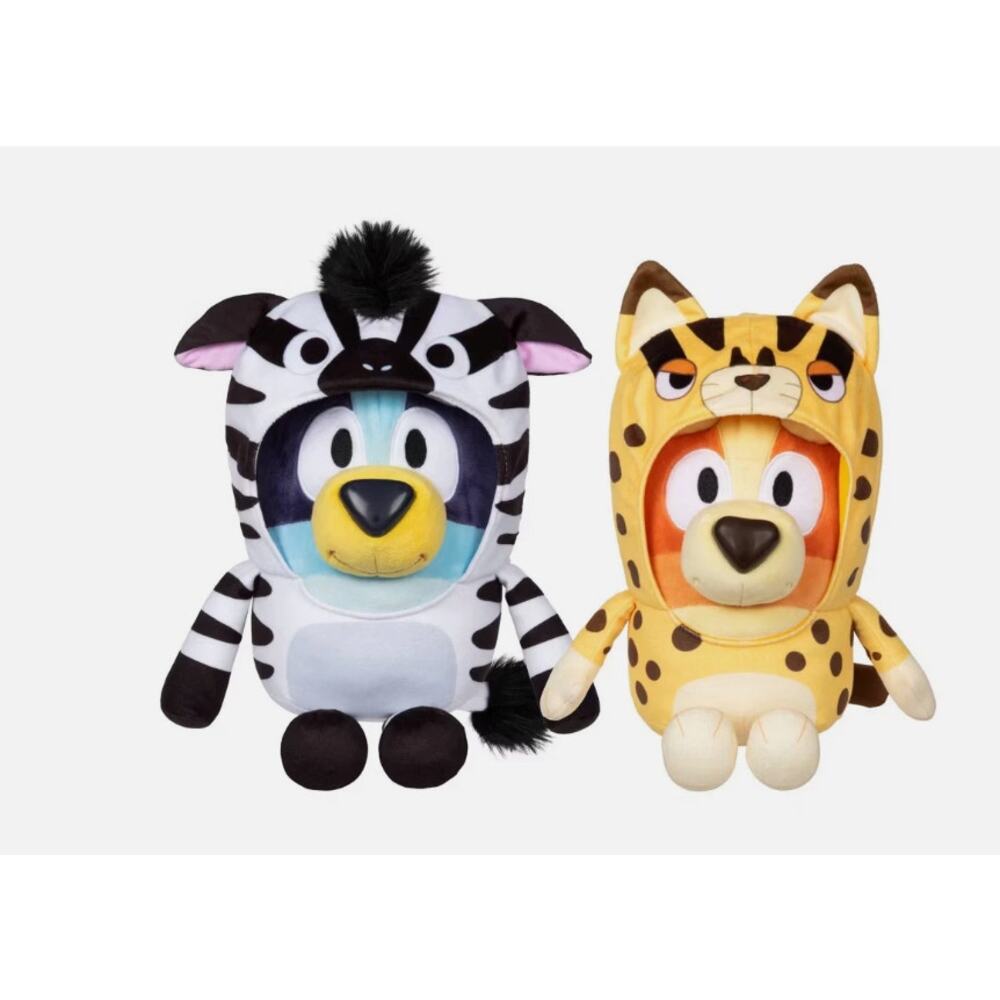 Bluey Siblings Interactive Plush - 2pk 13" Onesies Bluey Bingo NWT